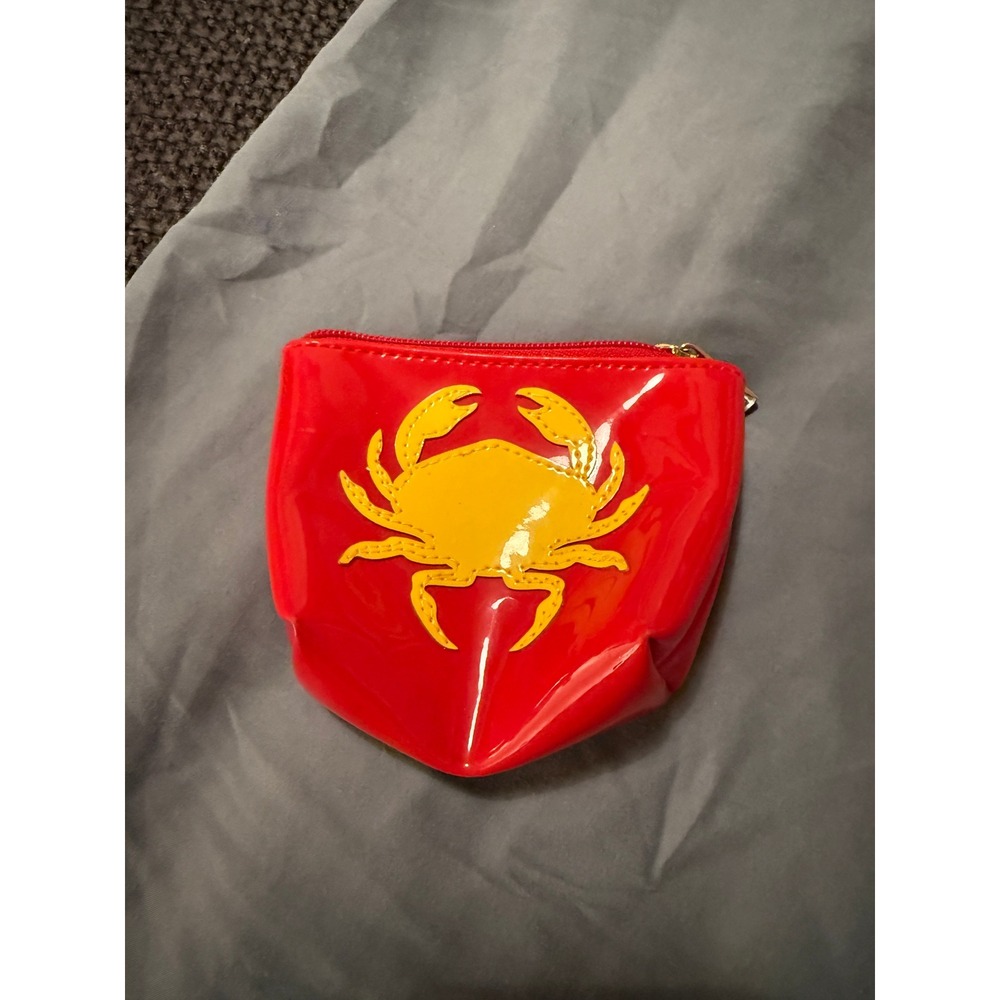 LOLO crab coin purse vinyl shiny red yellow kids cute vacation gift summer fun s